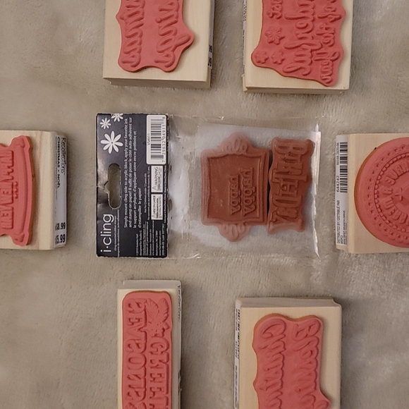 Stamps, rubber craft stamps, Christmas stamps, happy birthday stamps - Picture 16 of 16